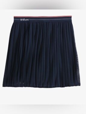 Wilson Navy Pleated Tennis Skirt